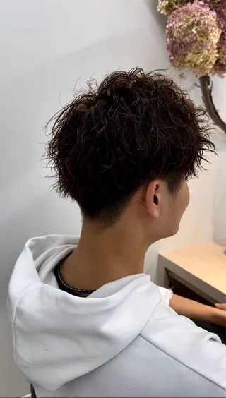 ショート パーマ メンズ 奥東巧真 /パーマスタイル✨のヘアスタイル