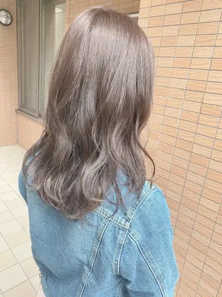 セミロング カラー 髪質改善&韓国風 RINAのヘアスタイル