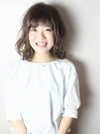 ミディアム カラー パーマ ✨U-topia渡邉 大樹【公認資格有】✨のヘアスタイル