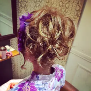 セミロング ロング ヘアアレンジ kazufumi ..のヘアスタイル