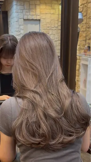 ロング カラー 町田/レイヤーカット ハッシュカット/八木のヘアスタイル