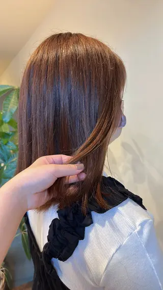 ミディアム カラー 小島 千夏のヘアスタイル