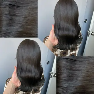 セミロング カラー 韓国風ベージュ🤎 赤みなし🌿横浜🤎のヘアスタイル