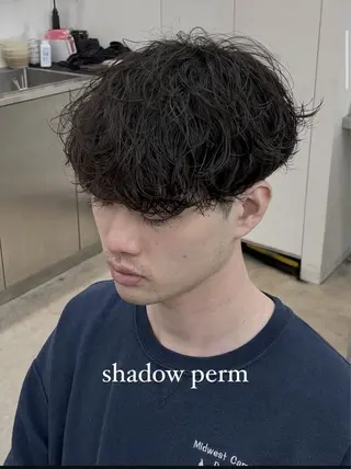 ショート カラー パーマ メンズ キッズ 栄💗レイヤーカット ｜韓国風｜haruのヘアスタイル