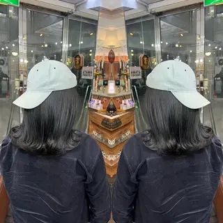 セミロング カラー ハイライト/レイヤー /ハイトーン/AOIのヘアスタイル