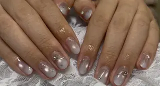 ミディアム AIushe平井店 ななみのネイルデザイン