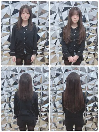 ロング カラー ヘアアレンジ LIP 大阪本店 エクステ 堀谷和孝のヘアスタイル