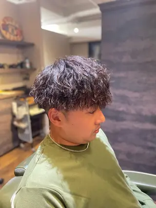 ショート パーマ メンズ LoRE hair coordinate 京都駅前店所属・島田 龍生のヘアスタイル