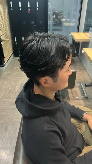 メンズ メンズカット パーマ飯野友喜のヘアスタイル