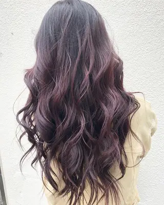 ロング カラー レイヤーカット BLend 渋谷のヘアスタイル