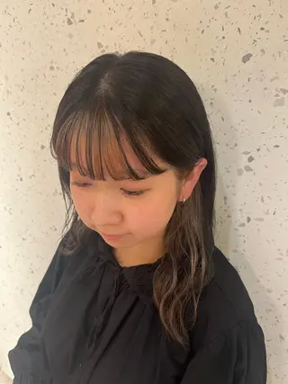 セミロング カラー 南  菜月🌼. ✨美髪✨艶髪✨️のヘアスタイル