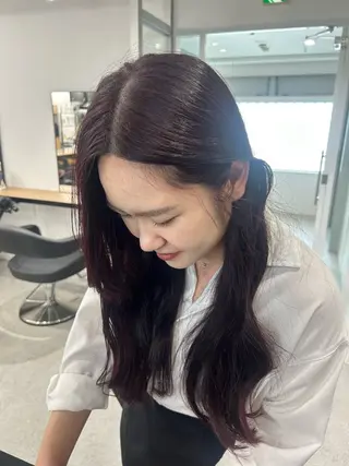 ロング カラー 愛結 暖色カラー🎀🩰のヘアスタイル