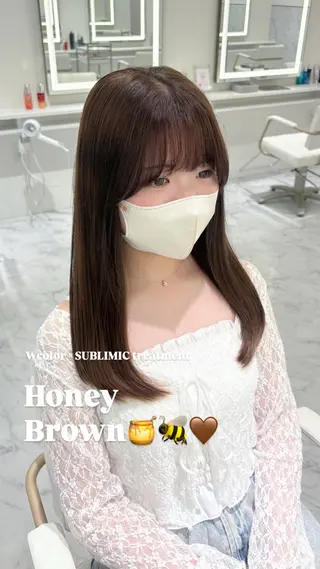 ロング カラー ParveMix🎀 稲垣詞葉のヘアスタイル