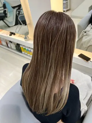 ミディアム カラー パーマ ヘアアレンジ メンズ 堀井 凌平のヘアスタイル