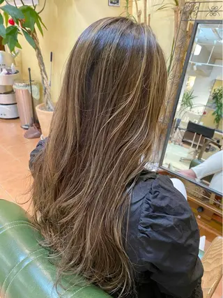 ロング カラー 石井 佑樹のヘアスタイル