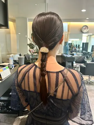 ロング ヘアアレンジ 🎀ヘアセット透明感 /REINA🎀のヘアスタイル