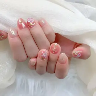 ネイル 長さだし/持込/ ins風ネイル/Umのネイルデザイン