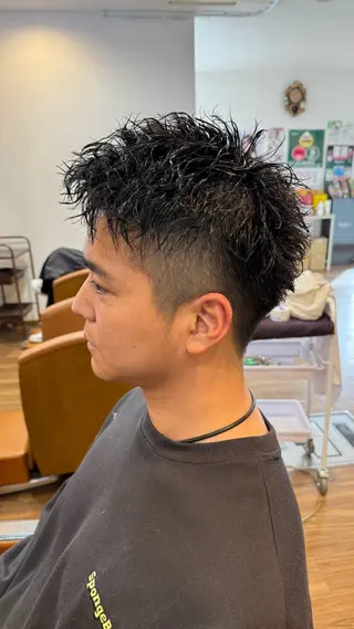 パーマ メンズ 心cocoro RISAのヘアスタイル