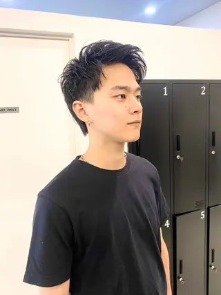 ショート メンズ ボブ/髪質改善/ レイヤー/池澤慎人のヘアスタイル