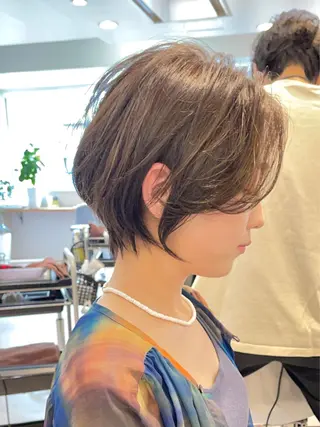ショート カラー 山下夕月 ショート🫧ボブのヘアスタイル