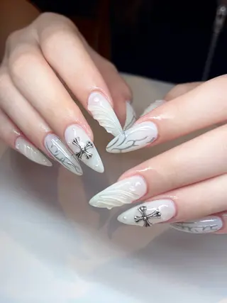 ネイル moca  心斎橋店所属・moca心斎橋店 Aina🐈‍⬛🤍のネイルデザイン