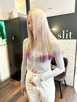 ロング 難波/心斎橋/ボブ/ 髪質改善/ハイトーンのヘアスタイル