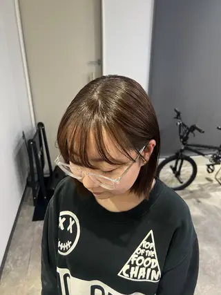 ミディアム 宮城 萌のヘアスタイル