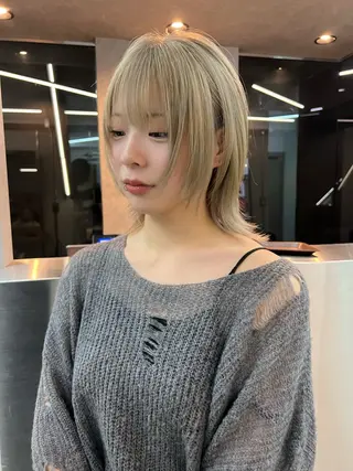 ショート カラー パーマ ヘアアレンジ レイヤー/韓国/透明 感/Shionのヘアスタイル