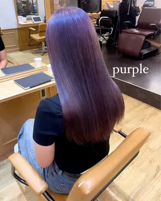 ロング カラー 🌸shuka／艶髪 ／ハイトーン/新宿のヘアスタイル