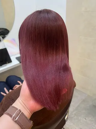 ミディアム カラー 全席個室　暖色カラー Zina松園優香🌸のヘアスタイル