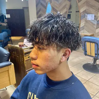 ショート パーマ メンズ すげさやか ✨メンズカットパーマのヘアスタイル