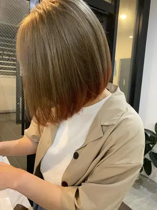 ミディアム カラー パーマ ヘアアレンジ メンズ キッズ ネイル マツエク・マツパ umu.［韓国ヘア /ダウンパーマ］のヘアスタイル