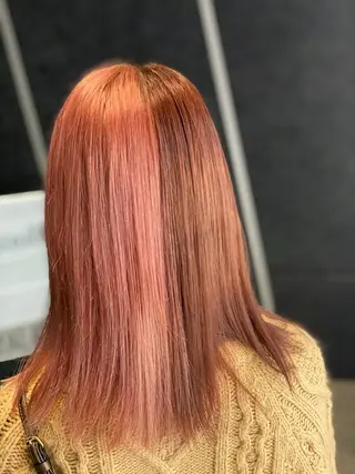 セミロング カラー 似合わせカット //金子 聖汰のヘアスタイル