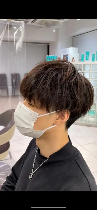 ショート カラー パーマ メンズ 【メンズ特化】 池田大成✂︎のヘアスタイル