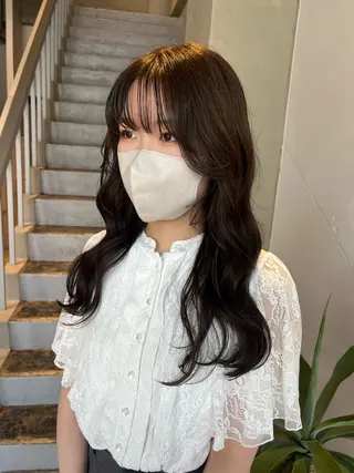 ロング 藤井 美歩/赤髪のヘアスタイル