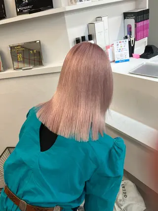 セミロング カラー Je suis heureuse Miel所属・🐩艶カラー/ chisato🌙のヘアスタイル