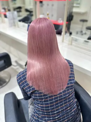 ロング カラー ヘアアレンジ 艶カラー/ハイトーン /レイヤーカットのヘアスタイル