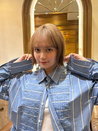 ミディアム カラー/縮毛/ MINX 小野瀬隼のヘアスタイル