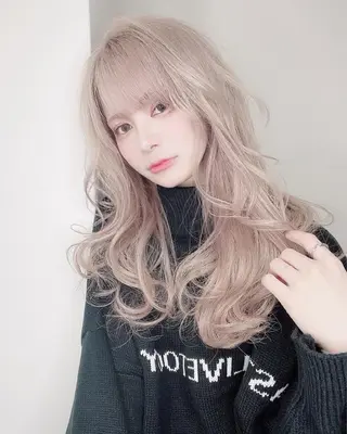 ロング カラー Via officialのヘアスタイル