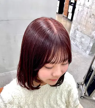 ミディアム カラー レイヤー/暖色カラー /艶髪/かずな💓のヘアスタイル