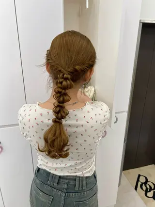 ヘアアレンジ アレンジ/ブラウン カラー HARU🕯のヘアスタイル