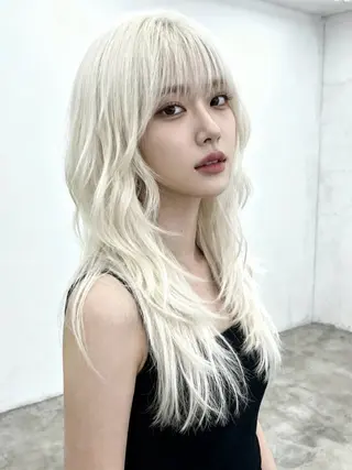 ロング カラー 韓国レイヤーカット 🫧大阪梅田レイヤーのヘアスタイル