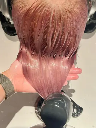 ショート カラー ボブ｜韓国｜美髪矯正 ｜amika🌙のヘアスタイル