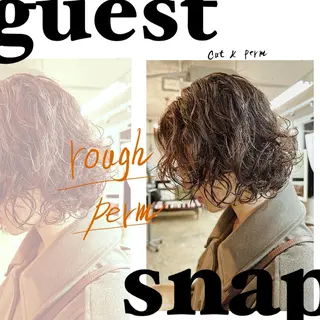 ミディアム パーマ hair design girl所属・［girl］ MIKIのヘアスタイル