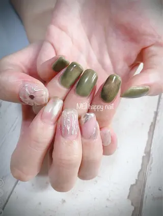 ネイル 北浦和 自爪育成ケアのネイルデザイン