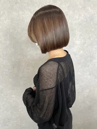 ミディアム カラー 艶カラー YOSHIMURAのヘアスタイル