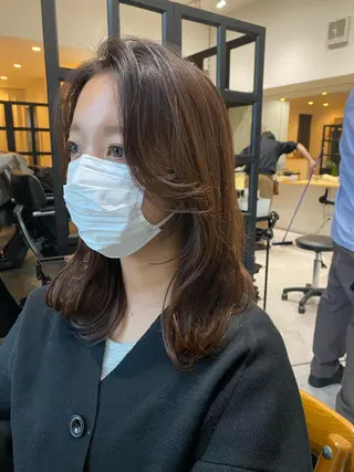 ミディアム カラー Dxxxx III所属・女性目線の大人 メンズ*Ayakaのヘアスタイル