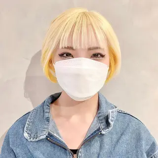 ショート カラー 🤍髪質改善➕透明感 カラー🤍川上葵のヘアスタイル