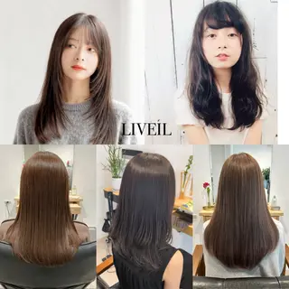 セミロング リベイル けんたのヘアスタイル