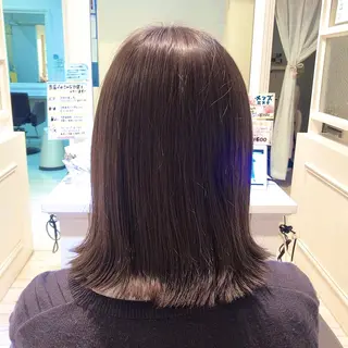 ミディアム 髪質改善&ストレート ‪✂︎‬鈴木青樹のヘアスタイル